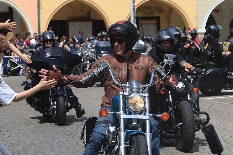 Setkání nadšenců a majitelů motocyklů Indian z celého světa v Českých Budějovicích.