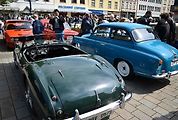 Nablýskané historické vozidla a motorky obsadily v neděli 19. května centrum Prostějova. 19.5. 2024
