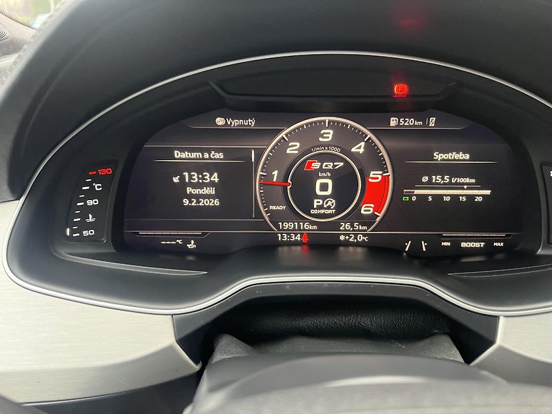 Audi SQ7 (2016) 4,0 D V8 320Kw 7 MÍST PANORAMA - fotka 13 z 19
