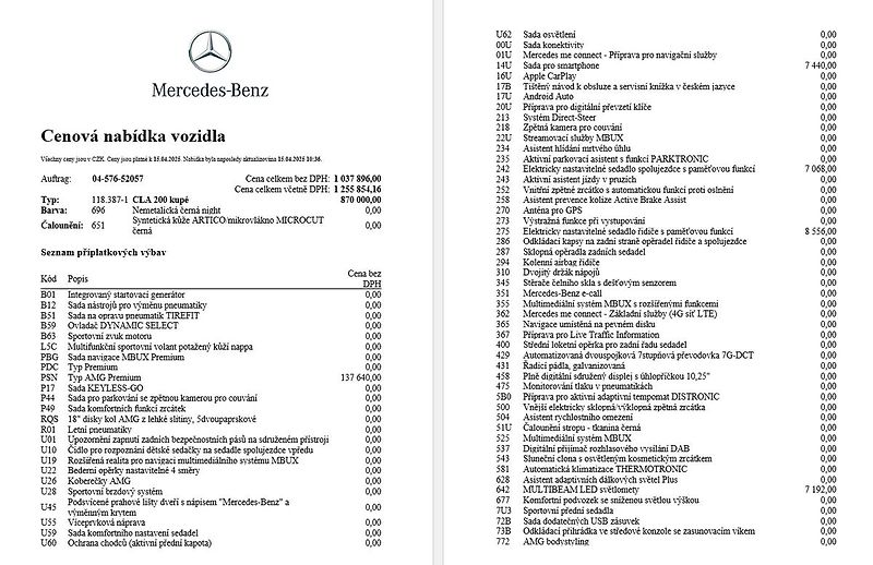 Mercedes-Benz CLA 200, 1.majitel, CZ - fotka 17 z 18