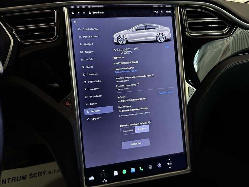 Tesla Model S 70D 4x4 DUAL MOTOR PANO DPH - fotka 18 z 36
