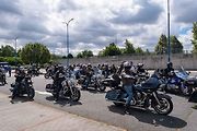 Z benefiční jízdy motocyklů na podporu válečných veteránů.