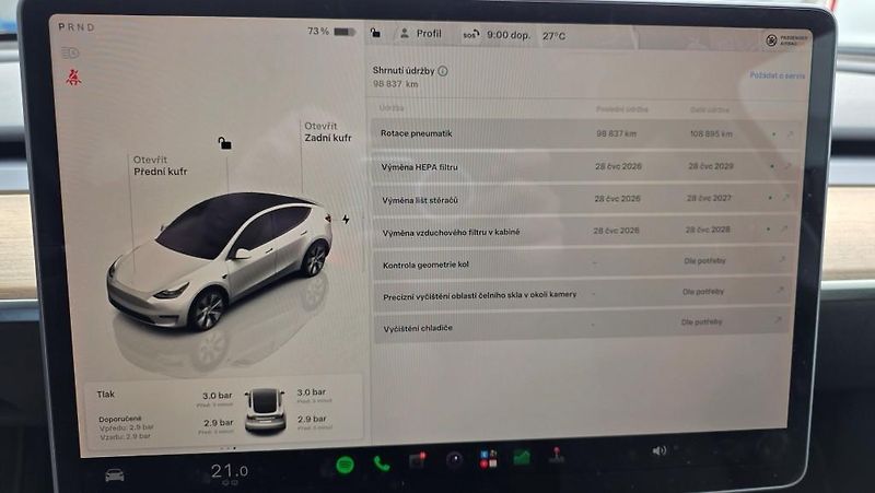 Tesla Model Y (2022) Long Range AWD SoH 91,4% - fotka 29 z 37