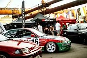 Finále Race The Streets, mezinárodního šampionátu v driftech v Dolní oblasti Vítkovic. 9. srpna 2025 v Ostravě.