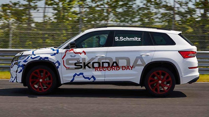 Škoda Kodiaq RS na Nürburgringu.