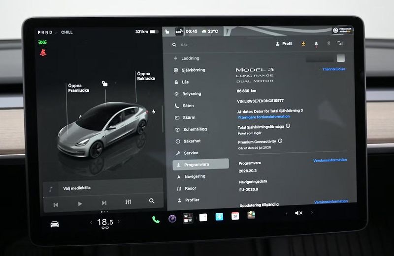 Tesla Model 3 LR AWD SoH 92% FSD - fotka 9 z 24