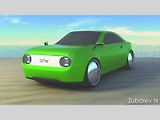 Lidové vozítko ZAZ převedl do mnohem zábavnější moderní formy designér Zubarev N.