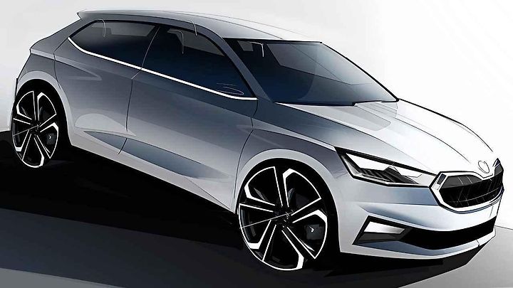 Nová Škoda Fabia na oficiálních kresbách