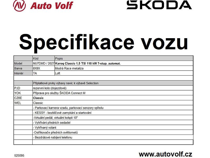 Škoda Karoq Classic 1,5TSI 110kW - fotka 2 z 15