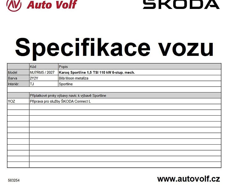 Škoda Karoq Sportline 1,5TSI 110kW - fotka 2 z 2
