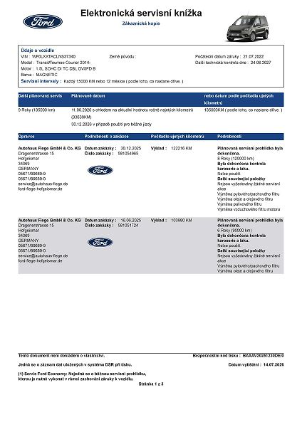 Ford Tourneo Courier Titanium 1.5 TDCi prav.servis - fotka 38 z 44