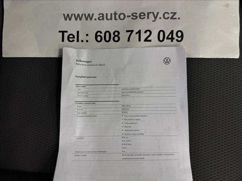 Volkswagen Golf 1.4TGI BMT ACC Comfortline - fotka 39 z 39