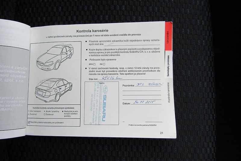 Subaru Forester (2014) 2,0D  6MT 1.maj.ČR plný servis - fotka 31 z 37