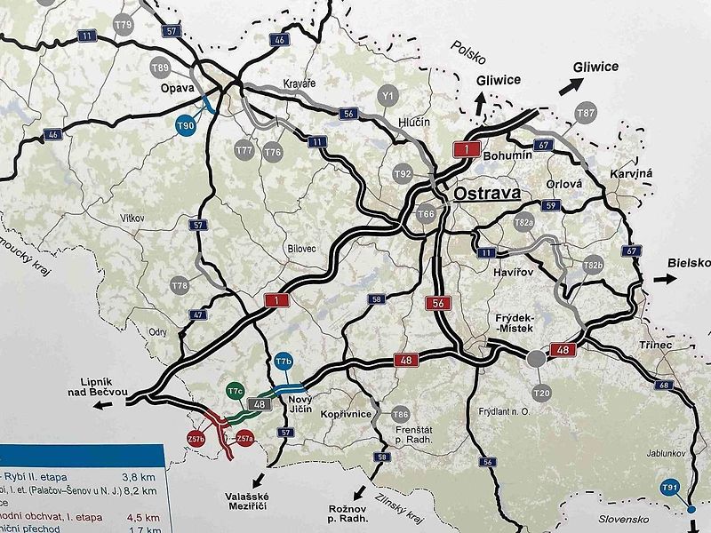Zprovoznění nového úseku D48 u Nového Jičína, 19. 12. 2024.