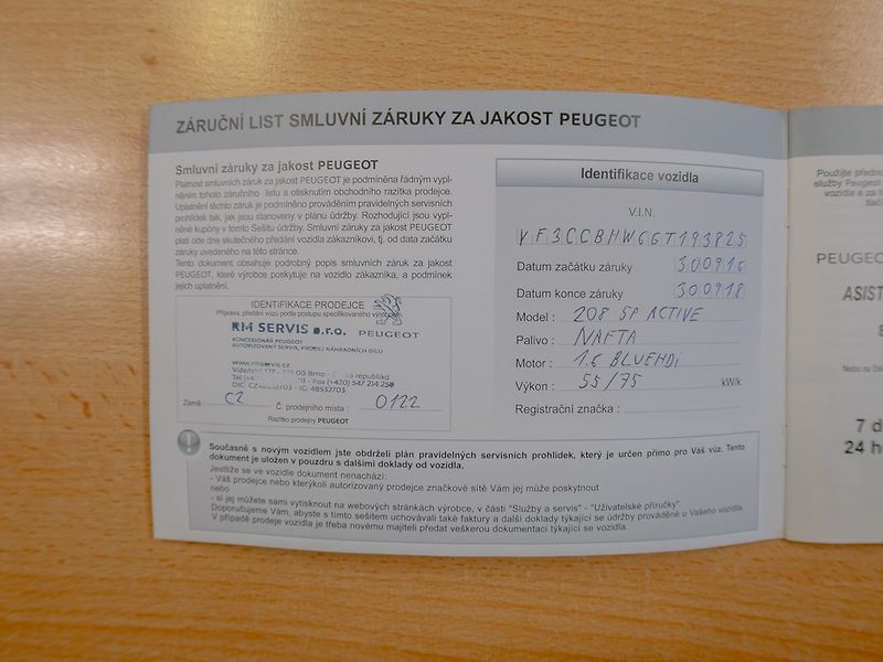 Peugeot 208 (2016) ČR 1.6HDI – PO SERVISU - fotka 44 z 45