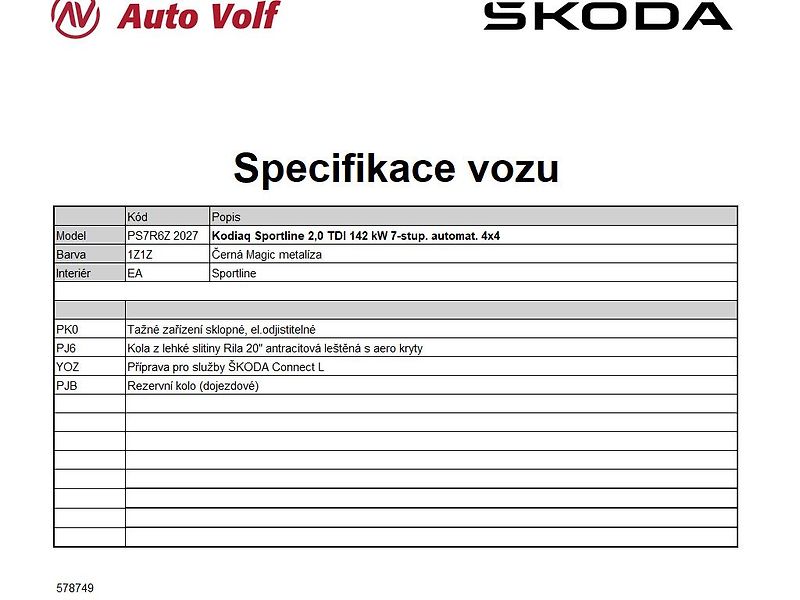 Škoda Kodiaq Sportline 2,0TDI 142kW - fotka 2 z 2