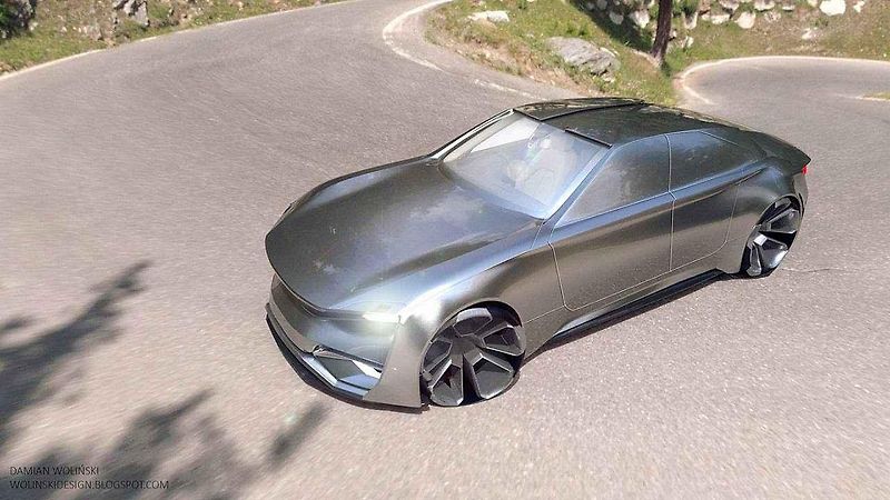 Moderní reinterpretace Škody 110 R od studia NOVAGUE.