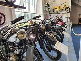 Výstava motocyklů zabírá několik velkých místností.