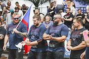 Mistrovství republiky strongmanů v Golčově Jeníkově, kde Mostečan Josef Hojdar vybojoval stříbro.