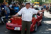 Do Hříškova dorazil na jubilejní veteránský sraz rekordní počet vozidel. Přijela i herečka Obermaierová