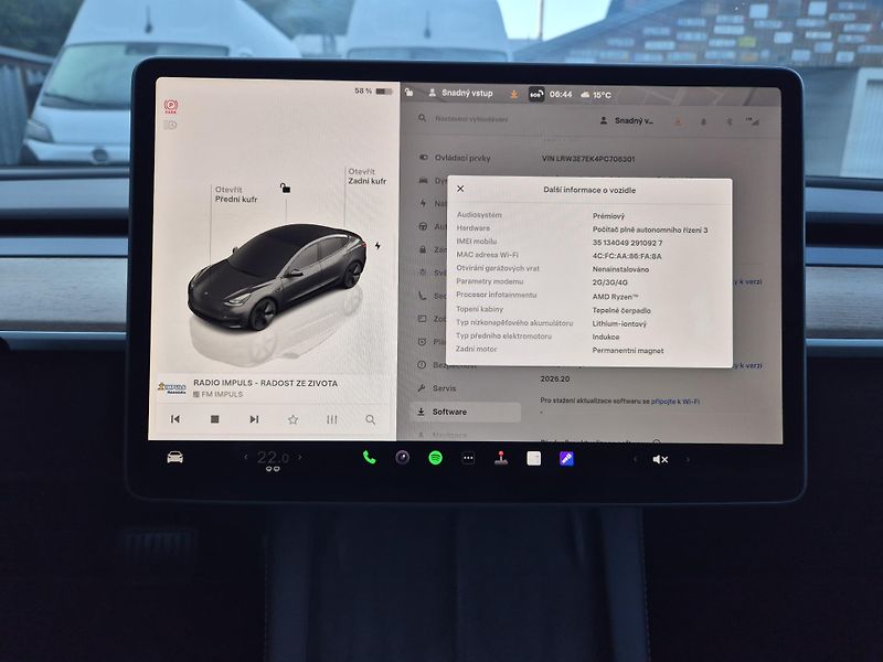 Tesla Model 3 LONG RANGE DUAL MOTOR SOH 94,5 - fotka 37 z 50