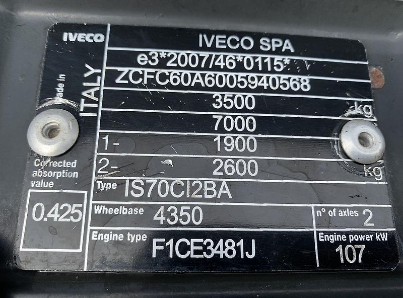 Iveco Daily (2013) 65C15 novy nosič do 3.5sk.B - fotka 8 z 11