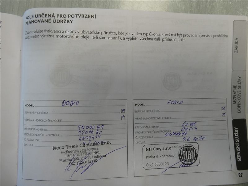 Fiat Dobló cargo 1,4 benzín/CNG SX L2H1,DPH,ČR - fotka 33 z 36