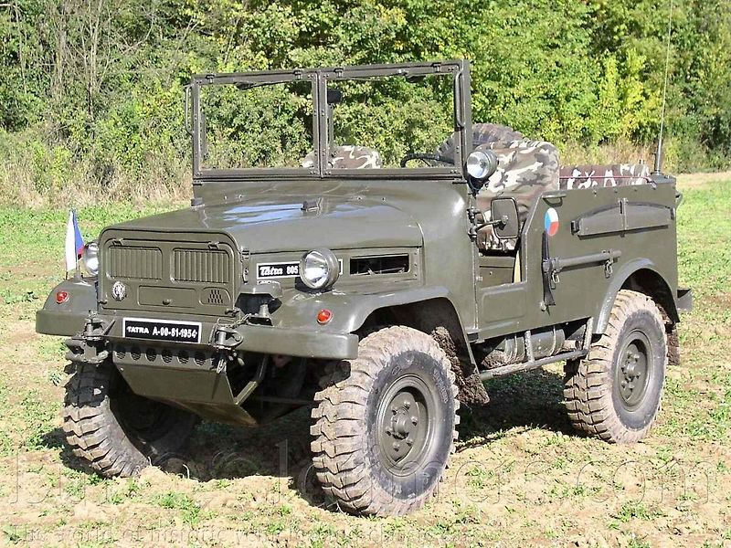 Tatra 805 Komando v kopřivnickému muzeu nákladních vozů Tatra.