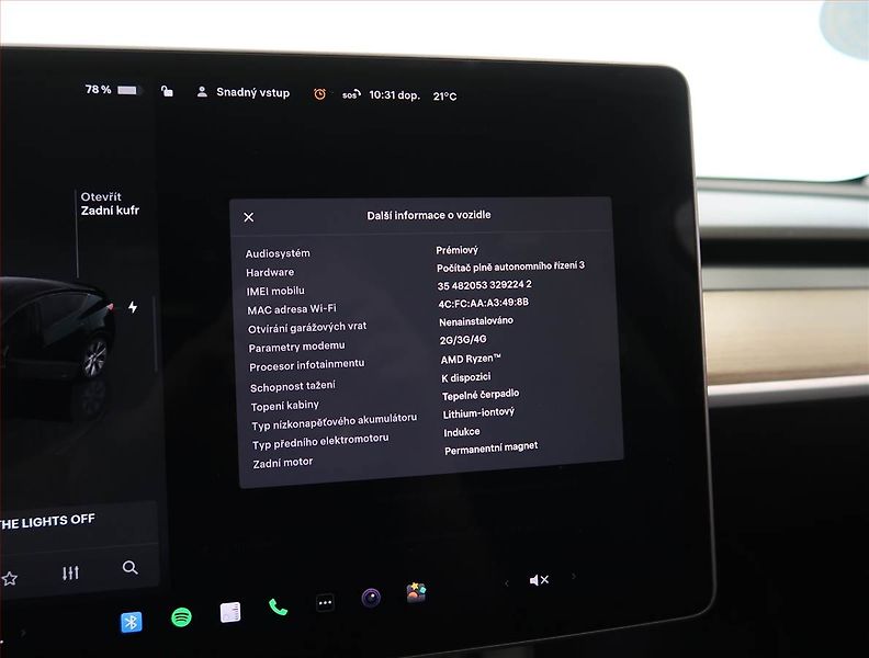 Tesla Model Y (2023) Long Range AWD 79kWh, SoH 91% - fotka 27 z 33