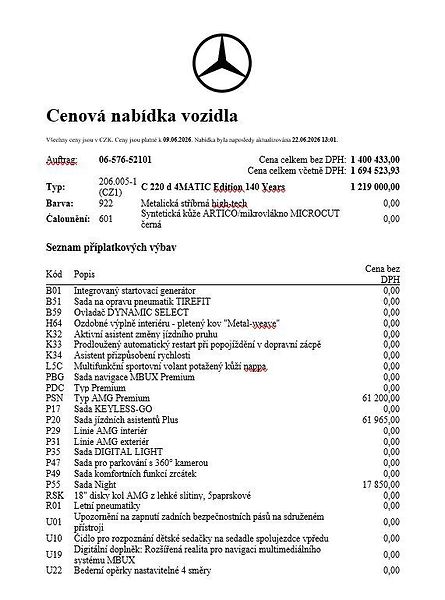 Mercedes-Benz Třídy C (2026) C 220 d 4MATIC - fotka 19 z 21