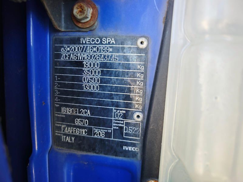 Iveco Eurocargo 190EL28,21 PALET,LŮŽKO,SHRNOVA - fotka 9 z 36