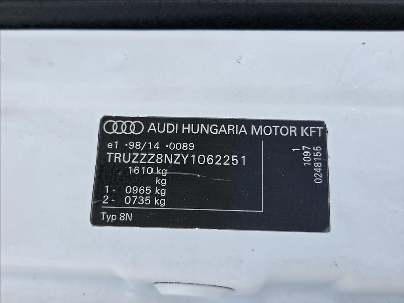 Audi TT 1,8 Turbo Edice Baseball 20V 1 - fotka 19 z 20