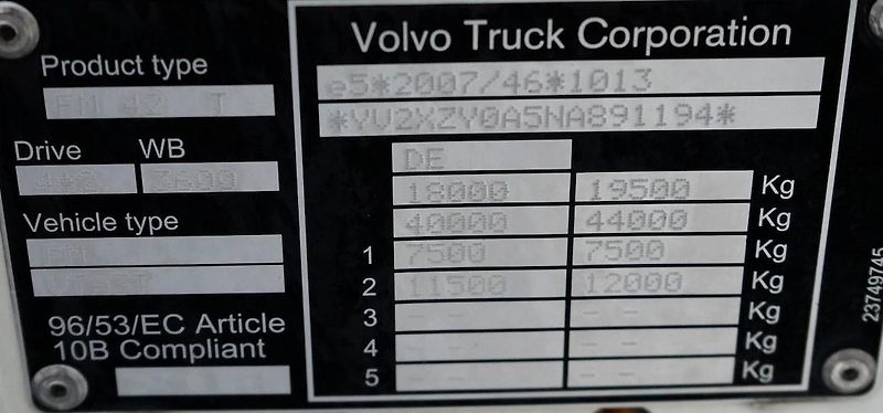 Volvo FM (2022) 460 / E 6 / ACC / PEŁNY ADR /  - fotka 11 z 47
