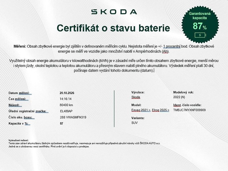 Škoda Enyaq (2021) 80 150kW - fotka 6 z 31