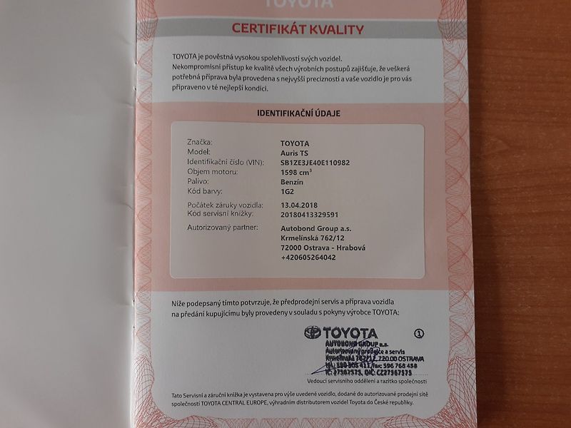 Toyota Auris (2018) 1.6 i Valvematic  AUTOMAT - fotka 37 z 42