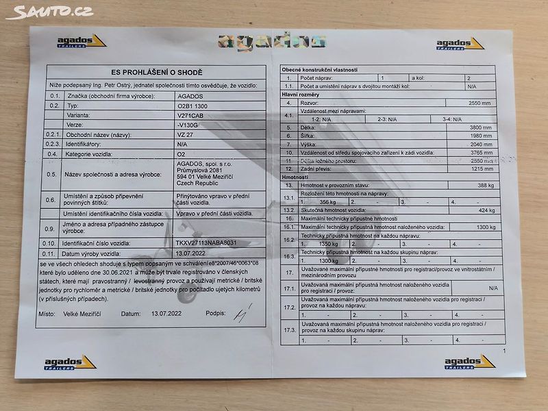 Agados VZ VZ 27 V271 CAB 1300 - fotka 10 z 10