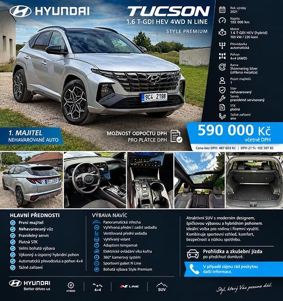 Hyundai Tucson (2021) NLine Style Premium - fotografie inzerátu