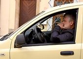 Z natáčení komedie Když se zhasne v Olomouci, kaskadér Jindřich Klaus.