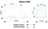 Debon (2026) C500 ALU, LATERAL, Bílý - náhled 29