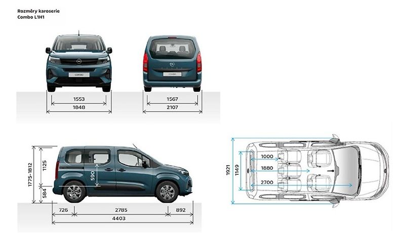 Opel Combo (2026) Elegance Plus L1 1.5 CDTi MT6 - fotka 15 z 15