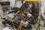 Toto je laboratoř pro zkoušení elektromotorů