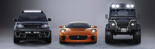 Auta pro bondovku Spectre.