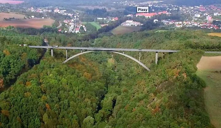 Budoucí most u Plas.