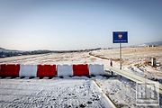 Stavba dálnice D11 u hranic s Polskem.