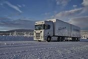 Zimní testování modelů a technologií Scania