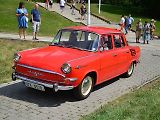 Přehlídka veteránů na Arnice v Mariánských Lázních. Škoda 1000 MB