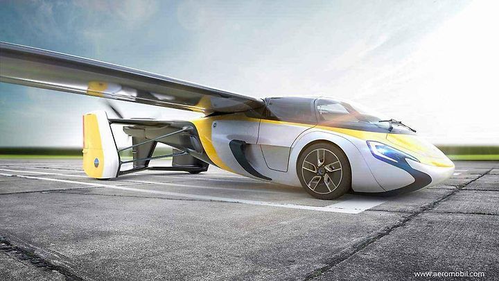 Předpokládaný design nové verze „létajícího automobilu“ od firmy AeroMobil.