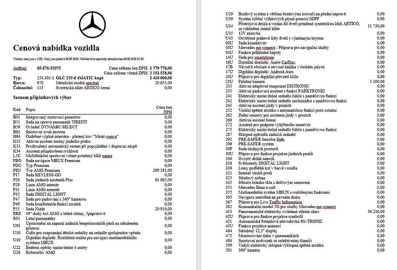 Mercedes-Benz GLC 220d Kupé 4M, 1.majitel - fotka 16 z 17