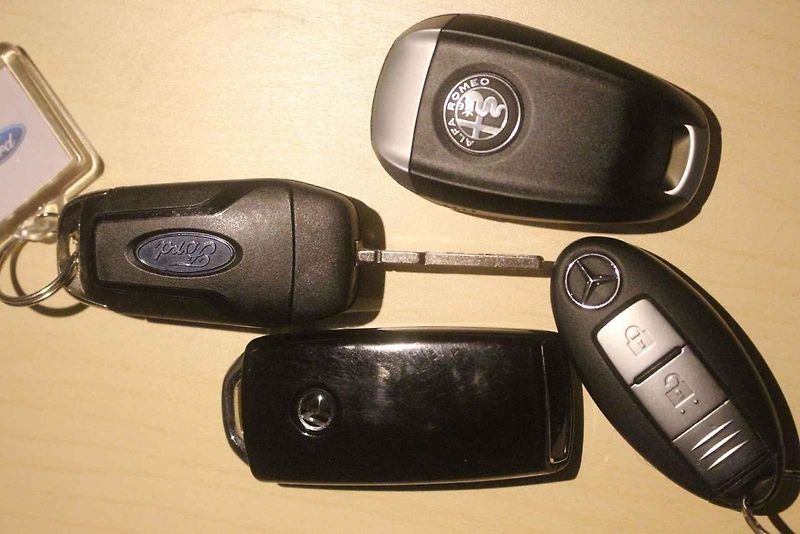 Klíč od vozu značky Porsche