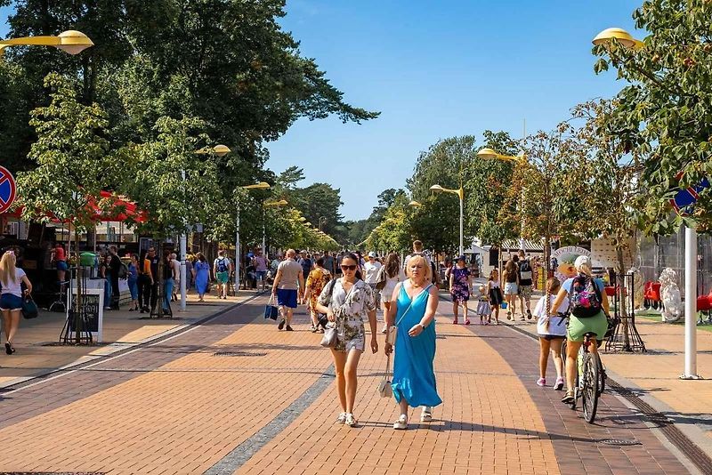 Pláž v letovisku Palanga je dlouhá necelých 20 kilometrů.